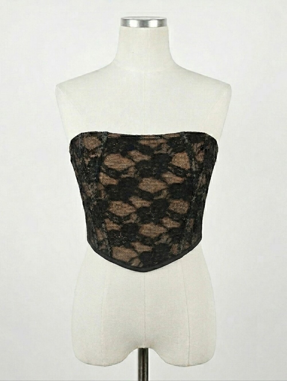 White Fox Lace Bustier